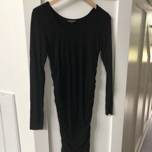 Isabella Oliver Black Long Sleeved Maternity Dress